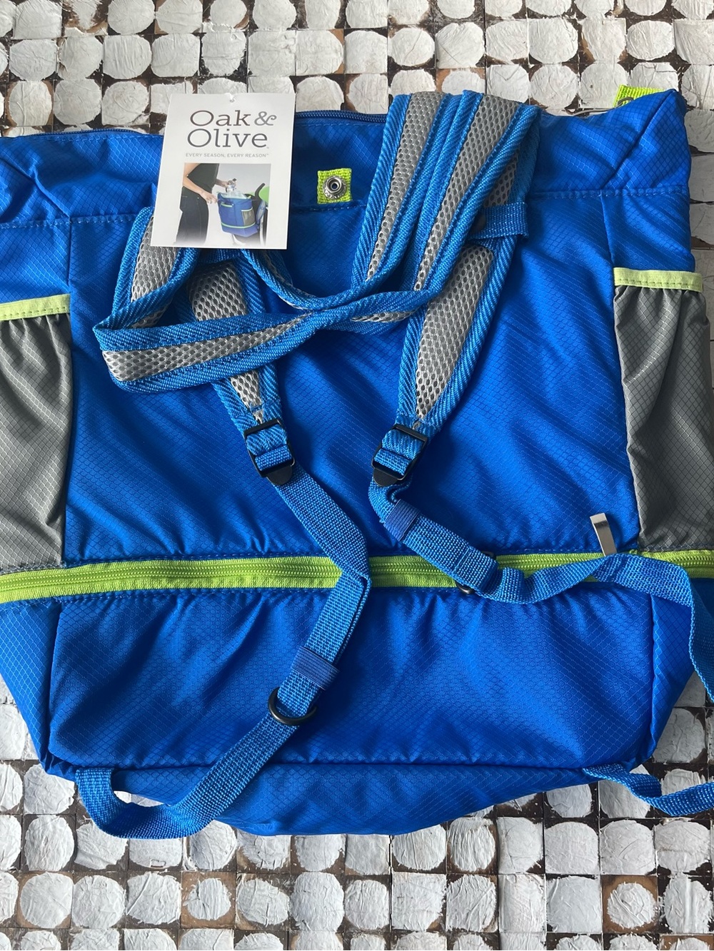 Blue Convertible Utility Organizer Tote
